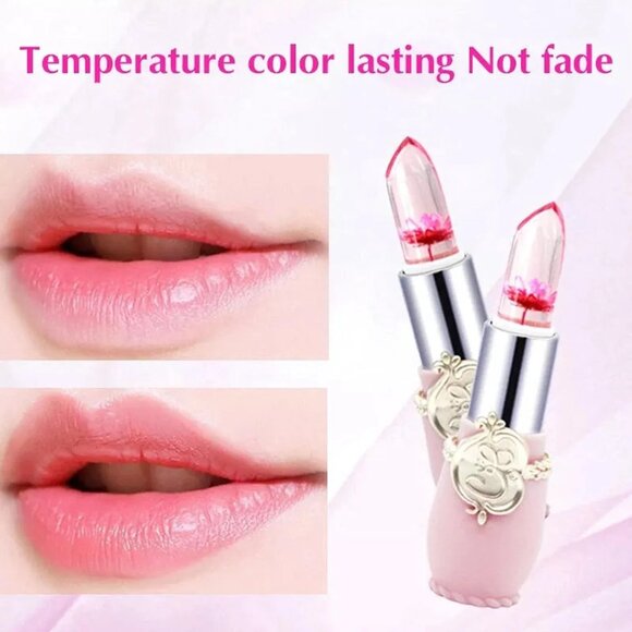Minfei Waterproof Flower Jelly Crystal Color Changing Moistening Lipstick #03 - Picture 2 of 5